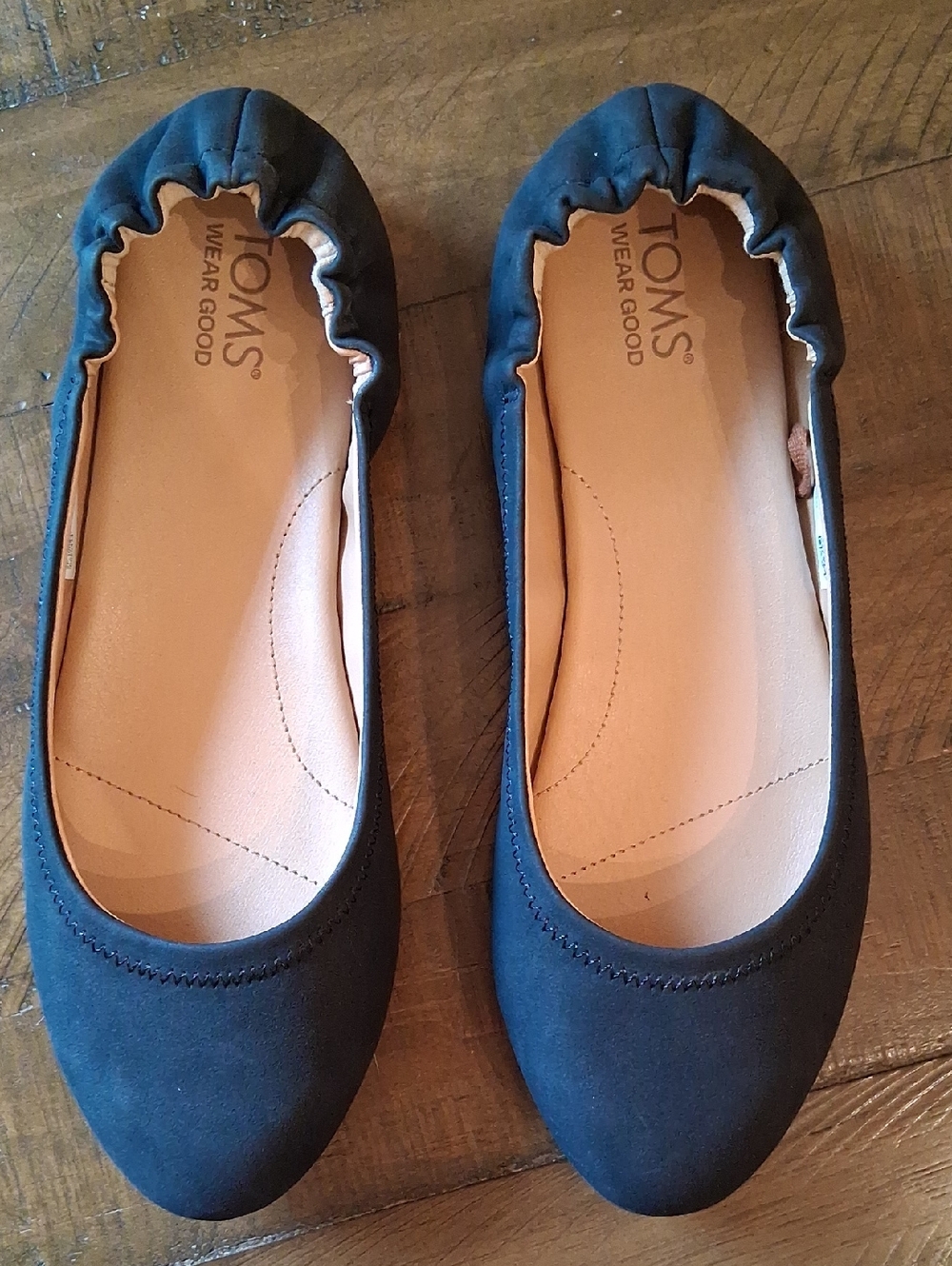 TOMS Wear Good Women's Black Elastic-Back Ballet Flats